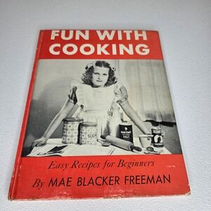 Vintage 1947 Random House Fun With‎ Cooking Childrens OS Red Beginner Cookbook